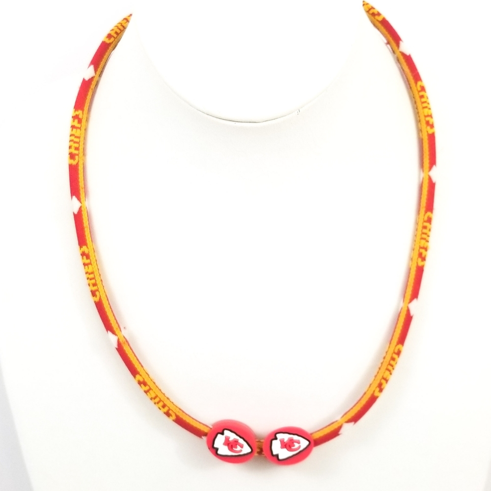 Kansas City Chiefs NFL Cloth Rubber Necklace